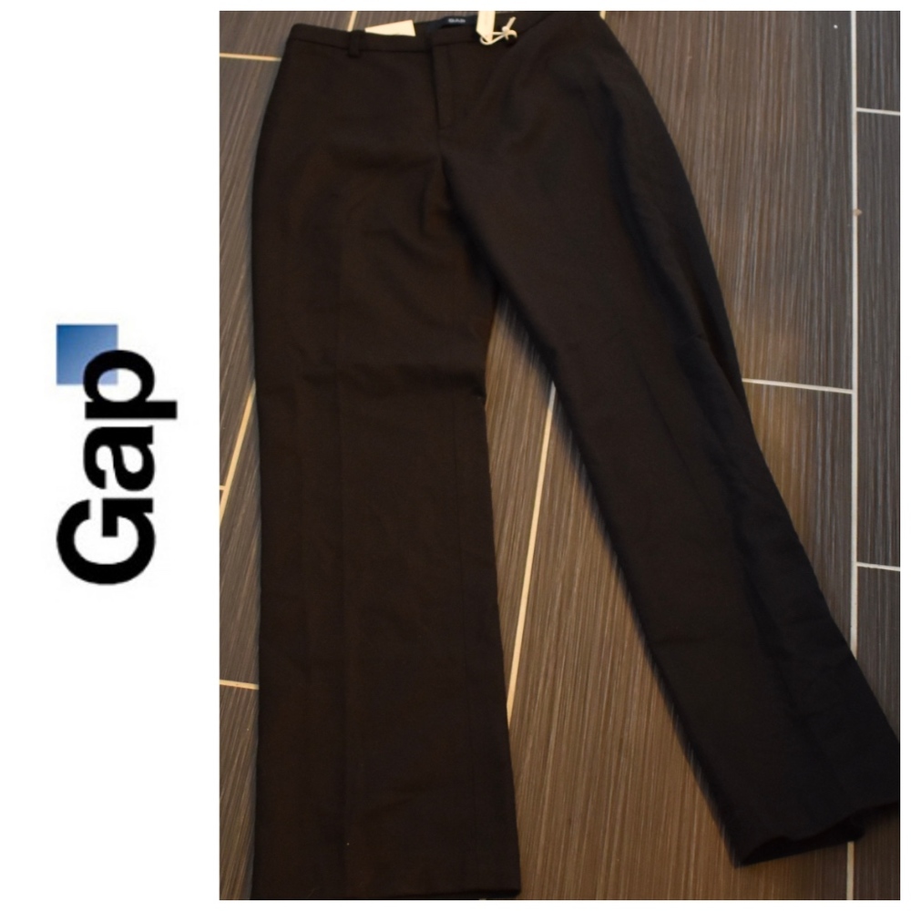 Gap Classic Fit Trouser Wool Black Size 6 NWT